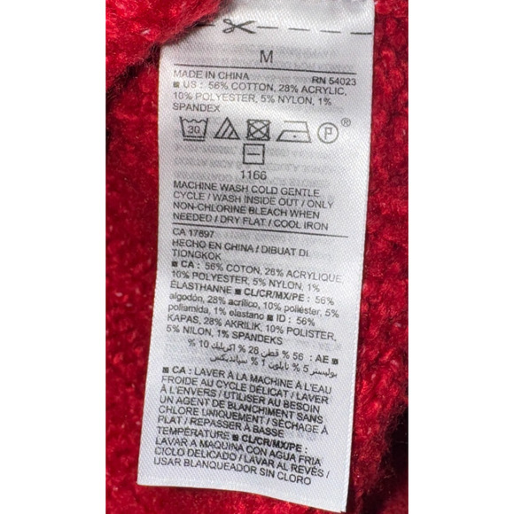 Old Navy Womens M Sweater Fisherman Cable Knit Ribbed Mixed Autumn Cool Weather - Picture 6 of 6